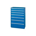 Lista International ListaÂ 7 Drawer Shallow Depth, 59-1/2"H - Bright Blue, No Lock XSHS1350-0702BBNL